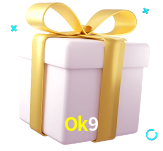 Receba seus bônus de boas-vindas no Ok9