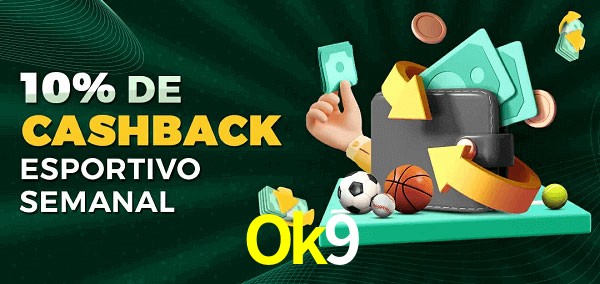 10% de bônus de cashback na Ok9
