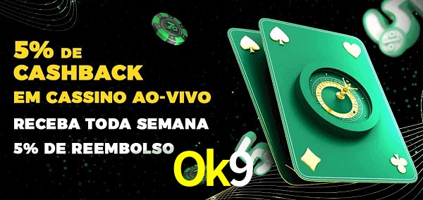 Promoções do cassino ao Vivo Ok9